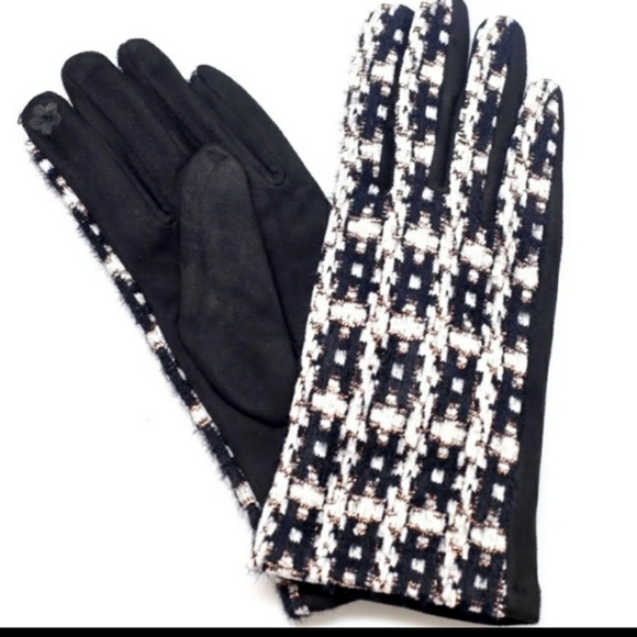 🔥Sale!!!Beautiful Black tweed smart touch Gloves - Picture 2 of 2